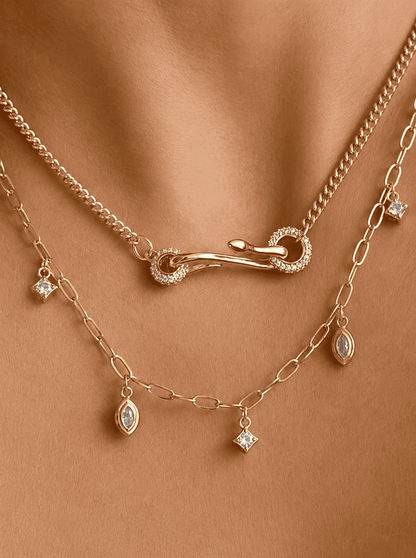 Golden Eclipse Chain Necklace