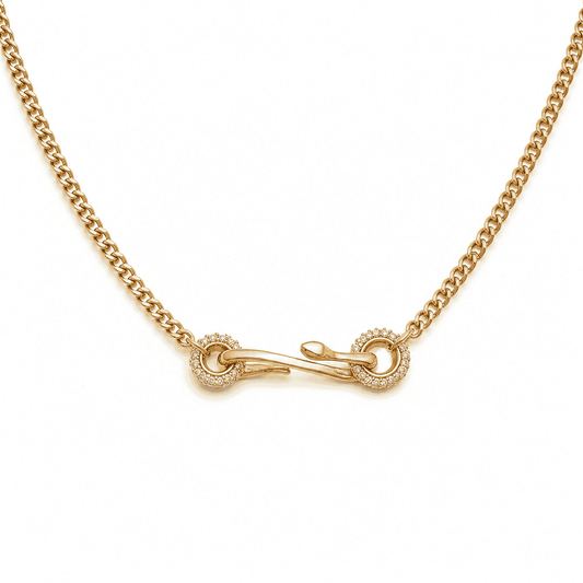 Golden Eclipse Chain Necklace