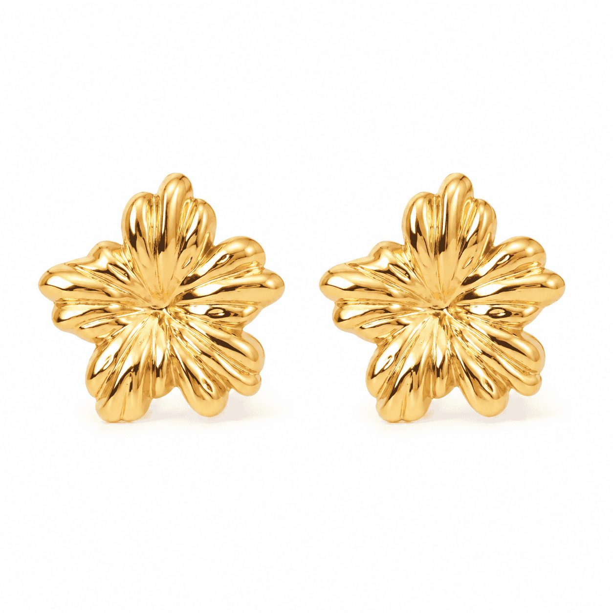 Luna Bloom Gold Earrings