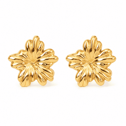 Luna Bloom Gold Earrings