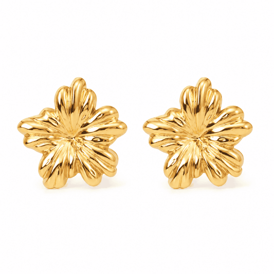 Luna Bloom Gold Earrings
