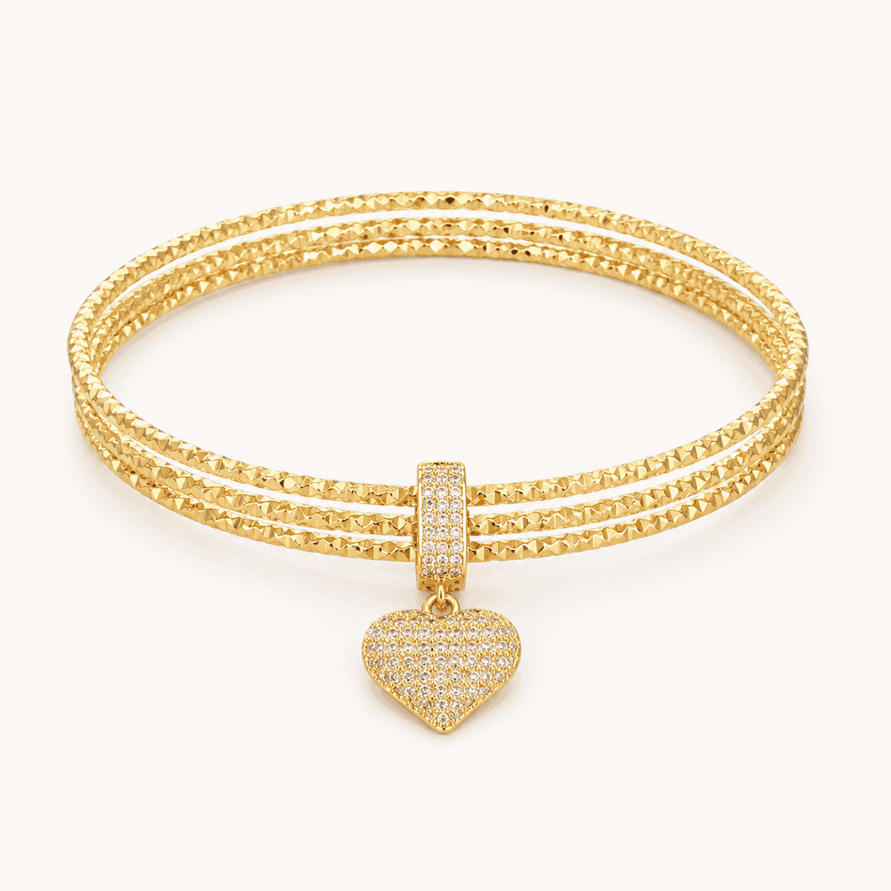 Amour Sparkle Heart Bracelet