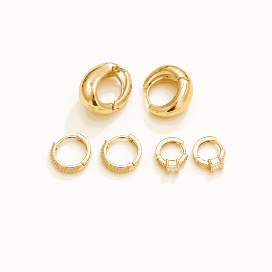 Golden Glow Hoop Set