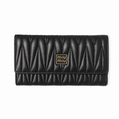 Miu Miu-Style Quilted Wallet