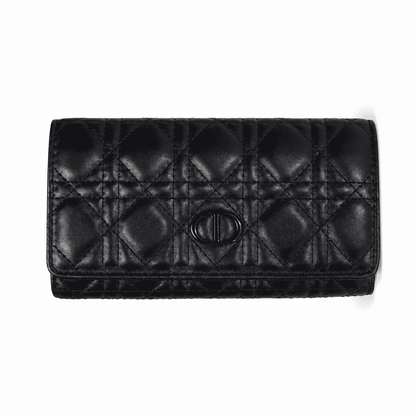 Dior Black Quilted Wallet
