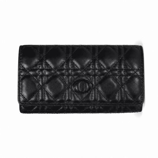 Dior Black Quilted Wallet