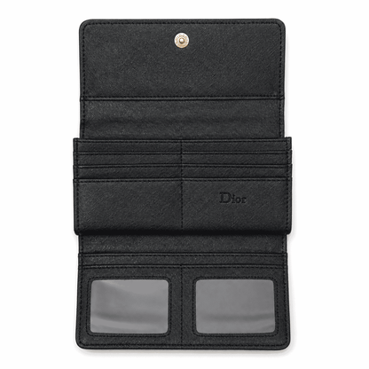 Dior Black Quilted Wallet