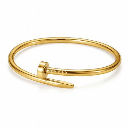 Golden Nail Cuff Bracelet