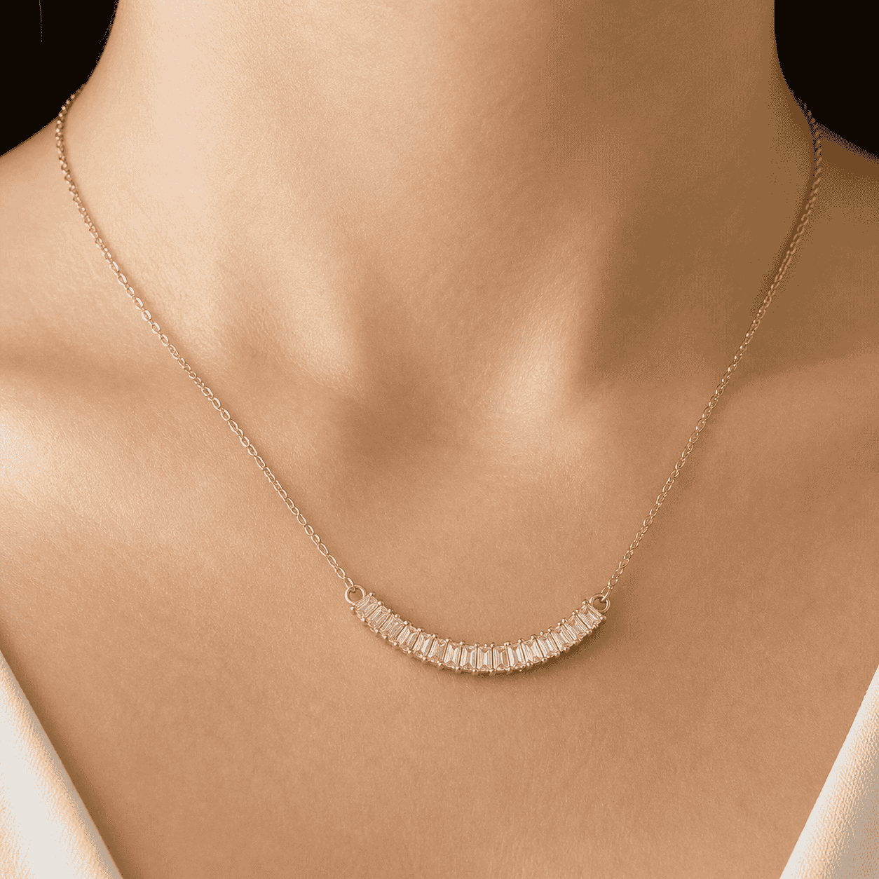 Baguette Glow Necklace