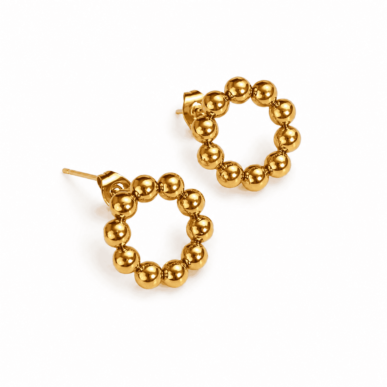 Whisper 18K Gold-Plated Earrings – Delicate Light