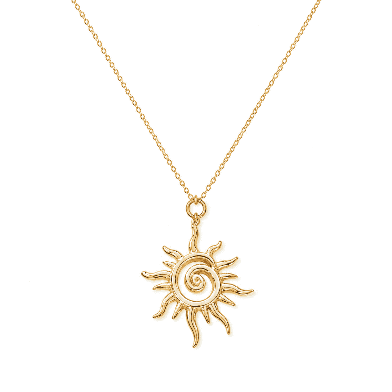 Helia 18K Gold-Plated Necklace – Timeless Glow