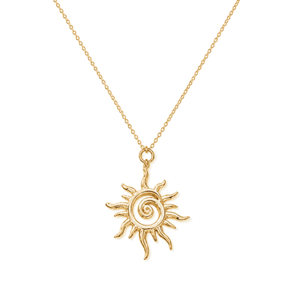Helia 18K Gold-Plated Necklace – Timeless Glow