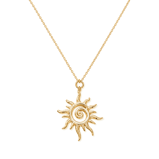 Helia 18K Gold-Plated Necklace – Timeless Glow