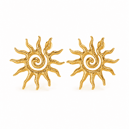 Helia 18K Gold-Plated Earrings – Eternal Shine
