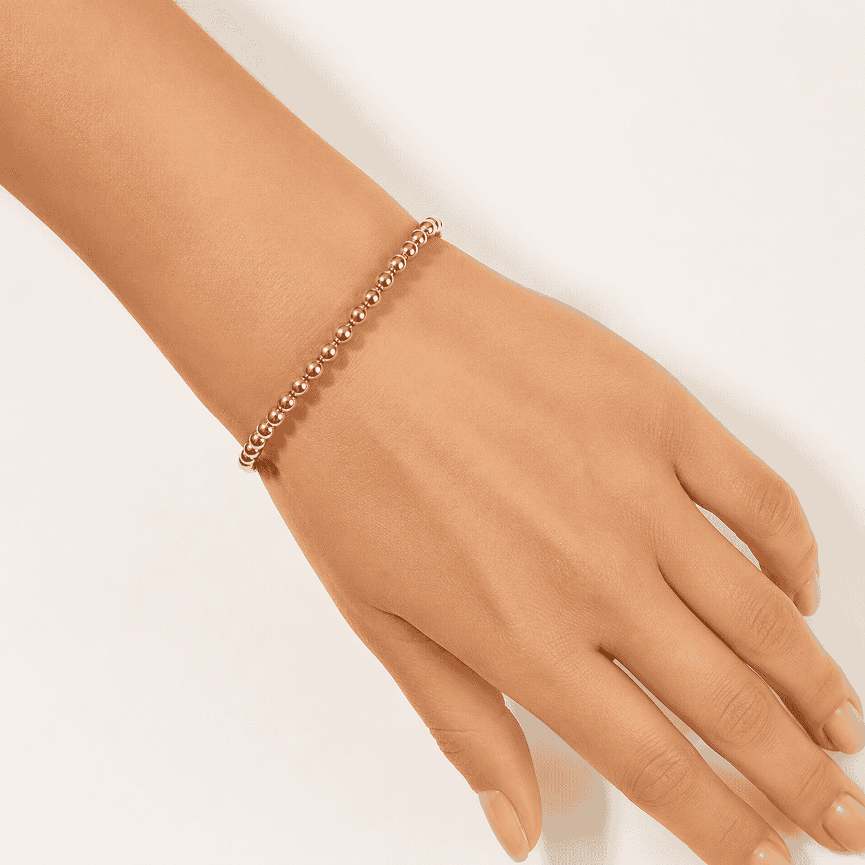 Bold Beaded 18K Gold-Plated Bracelet – Modern Luxe