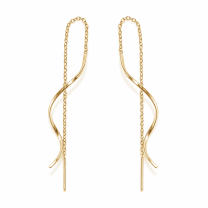 Golden Wave Earrings