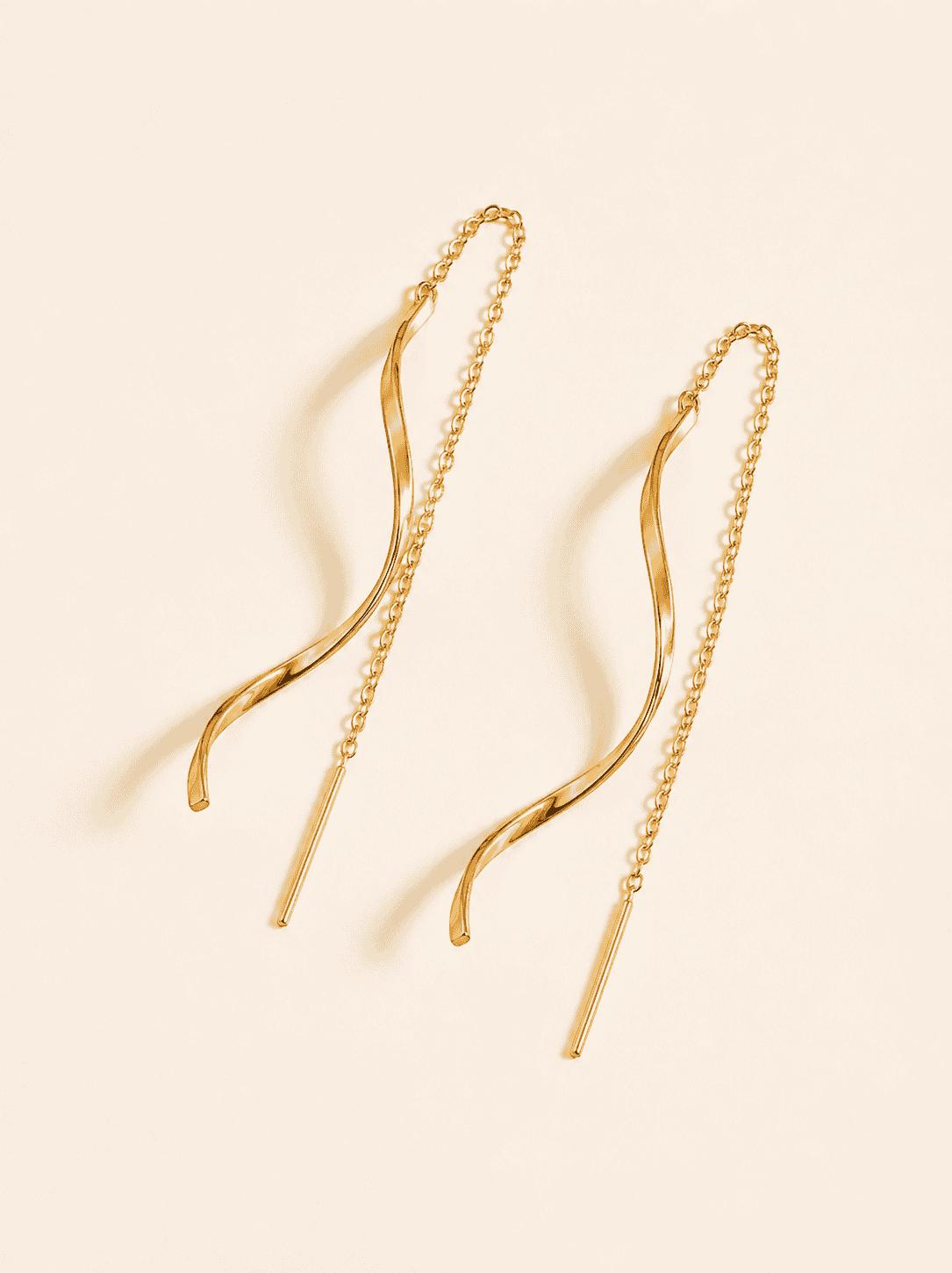 Golden Wave Earrings
