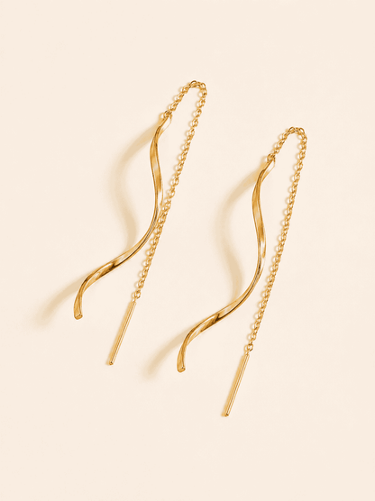 Golden Wave Earrings