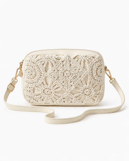 Lace Crochet Crossbody Bag