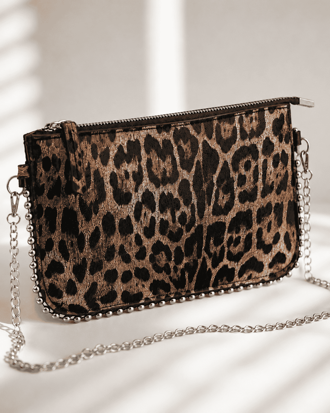 Pearl Trim Shoulder Clutch Bag