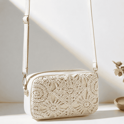 Lace Crochet Crossbody Bag