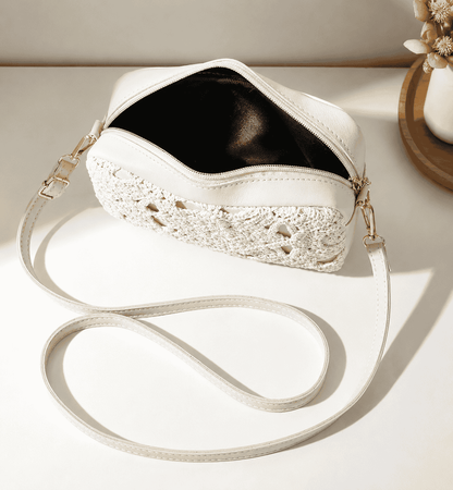 Lace Crochet Crossbody Bag
