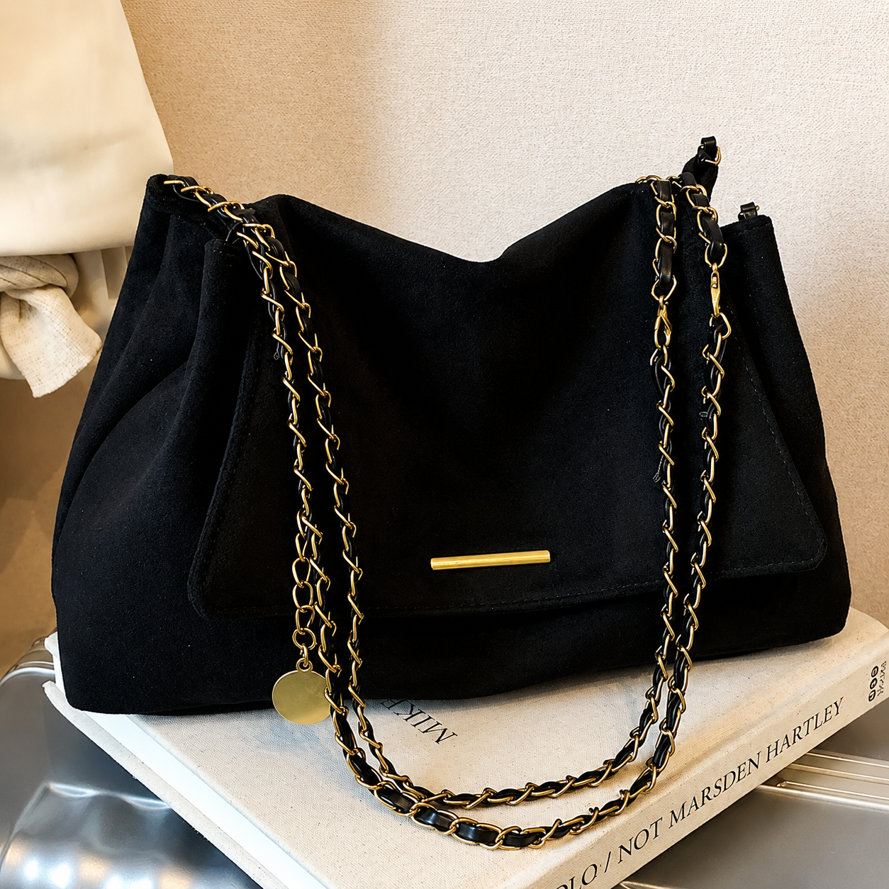 Black Chain Shoulder Bag