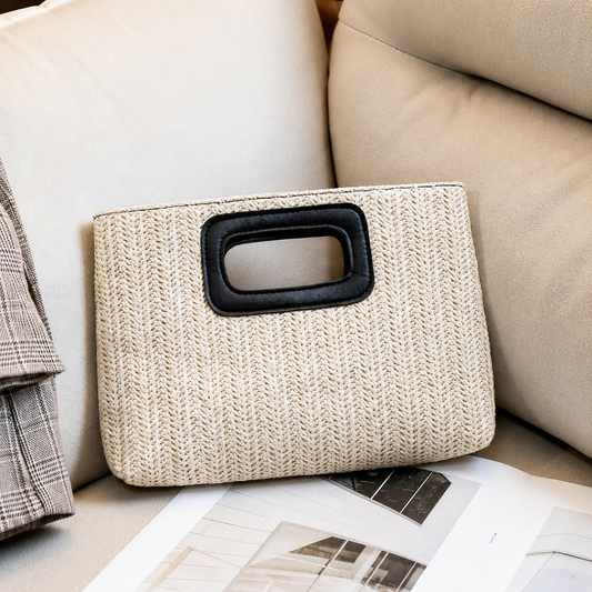 Woven Evening Clutch Bag