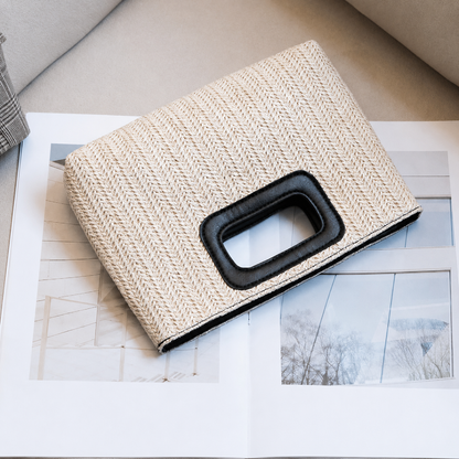 Woven Evening Clutch Bag