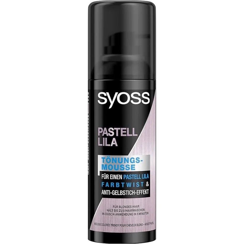 Syoss Colour Mousse Pastel Purple - Temporary Hair Color 120ml