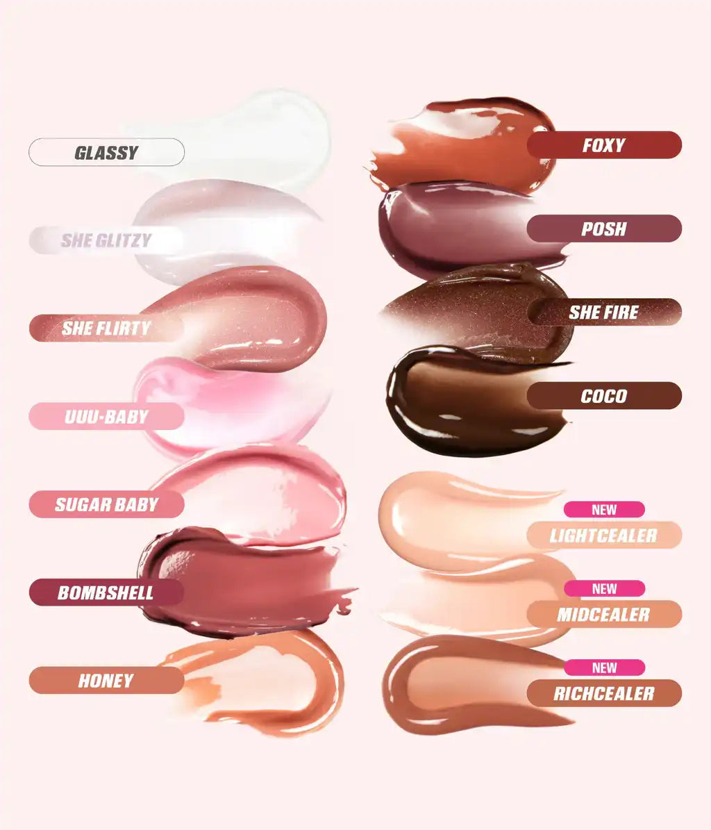 Huda Beauty FAUX FILLER Extra Shine Lip Gloss