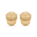Golden Ripple Stud Earrings