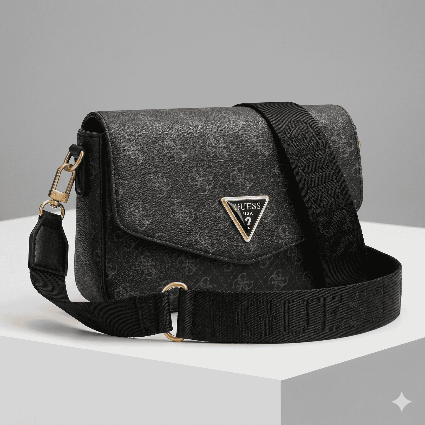 Guess Monogram Crossbody Bag