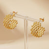 Alvéa Hoops – 18K Gold-Plated Harmony