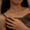 Beaded 18K Gold-Plated Necklace – Timeless Shine