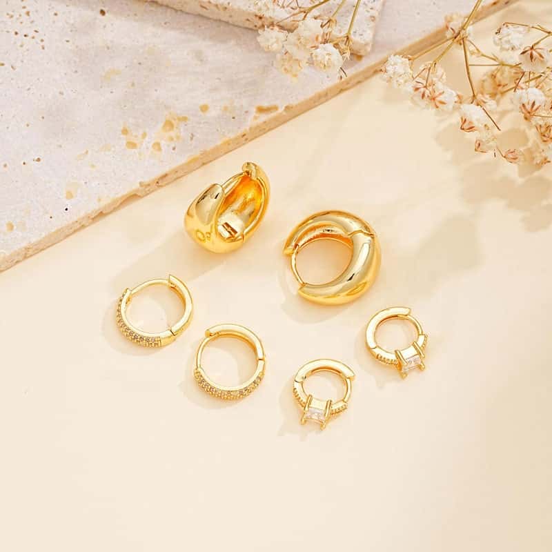 Golden Glow Hoop Set