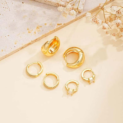 Golden Glow Hoop Set