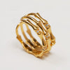 Opulent Knot 18K Gold-Plated Ring – Eternity Design