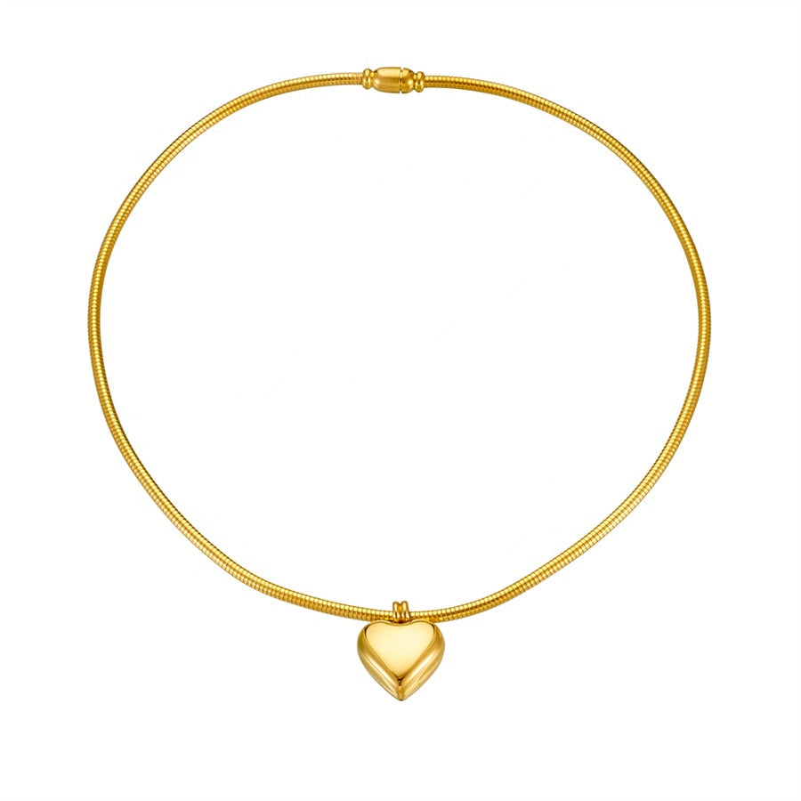 Heart Drops 18K Gold-Plated Necklace – Tender Shine