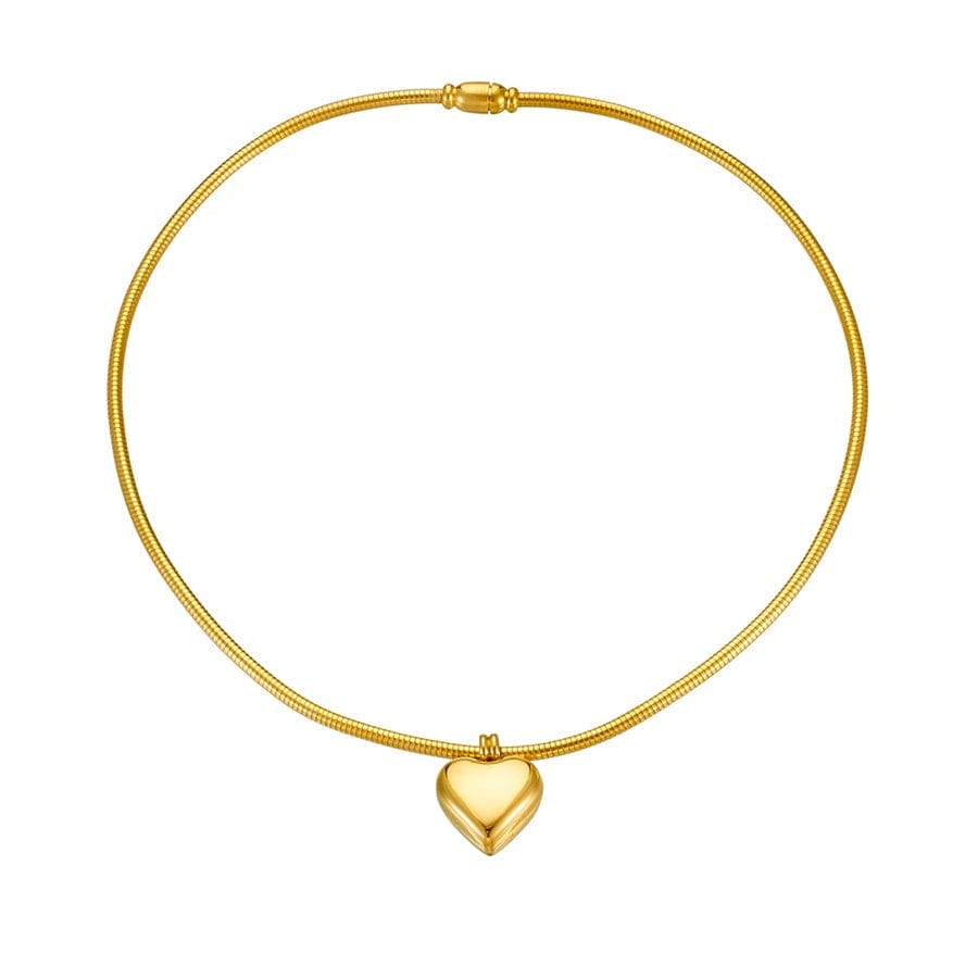 Heart Drops 18K Gold-Plated Necklace – Tender Shine