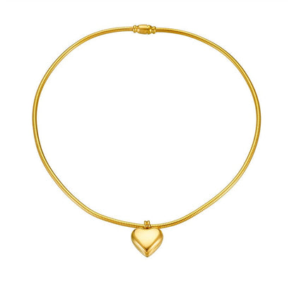 Heart Drops 18K Gold-Plated Necklace – Tender Shine