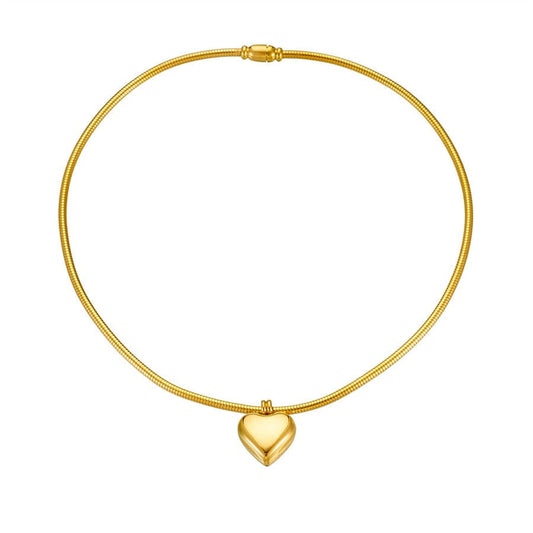 Heart Drops 18K Gold-Plated Necklace – Tender Shine