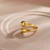 Nova Thread 18K Gold-Plated Ring – Celestial Elegance