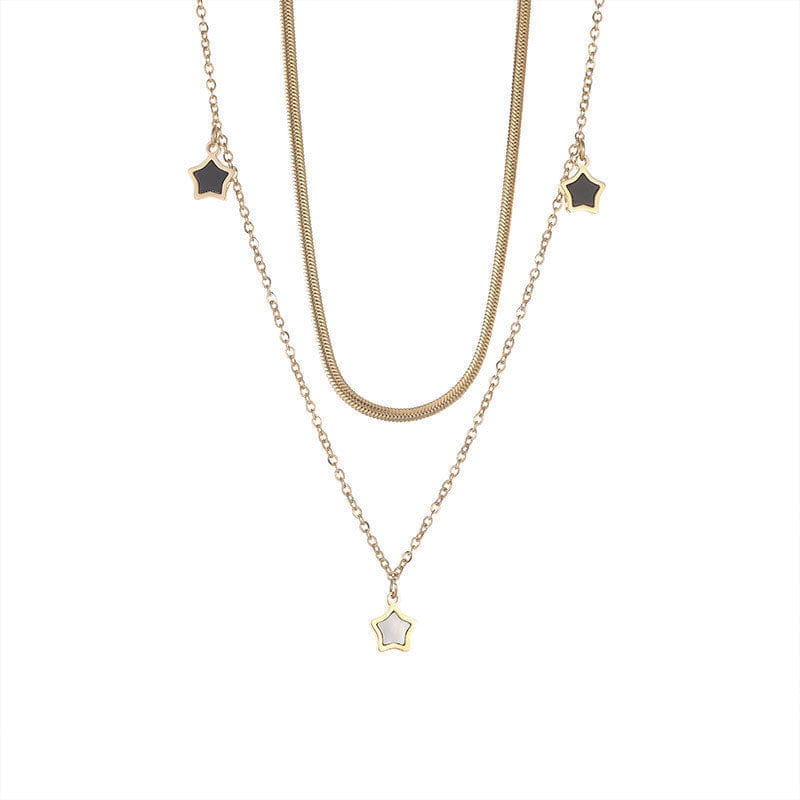 Starlit Charm 18K Gold Plated Layered Set