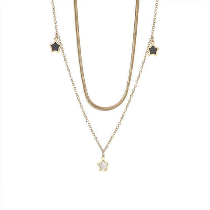 Starlit Charm 18K Gold Plated Layered Set