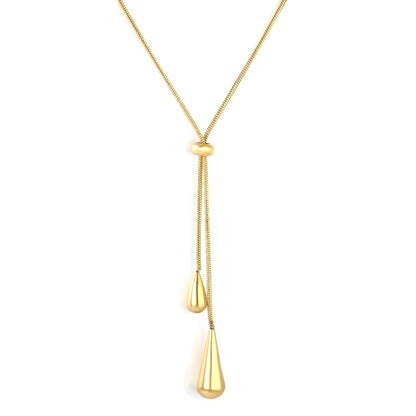 Golden Dewdrop 18K Gold Plated Necklace