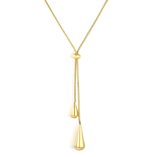 Golden Dewdrop 18K Gold Plated Necklace