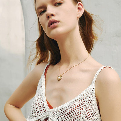 Celestial Whisper 18K Gold-Plated Necklace – Ethereal Charm