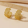 Alvéa Hoops – 18K Gold-Plated Harmony