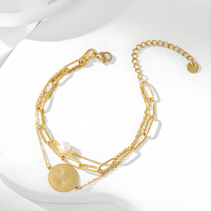 Celeste Coin Layer Bracelet